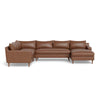 Picture of Sloan 4-Seat Leather Corner Sectional Sofa with Chaise