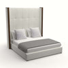 Picture of Irenne Simple Tufted Upholstered Medium King Charcoal Bed