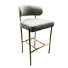 Picture of Hollis Metal Framed Upholstered Bar Stool - Set of 2