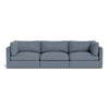 Tatum Modular Fabric Sofa With Storage Ottoman - Lux Home Decor