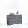 Picture of Benzara 7 Drawer Wooden Dresser Round Bun Legs